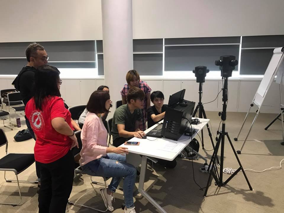 VR training at mediacorp singapore