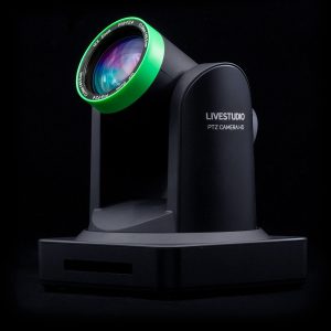 Livestudio PTZ camera wired angled view
